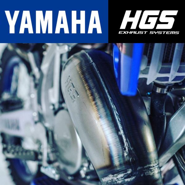 HGS YAMAHA 125 BLUE EXHAUST SYSTEM