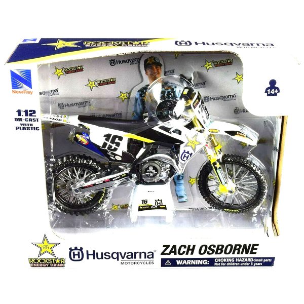 Zach Osborne Rockstar Husqvarna 450 Toy Motocross Bike