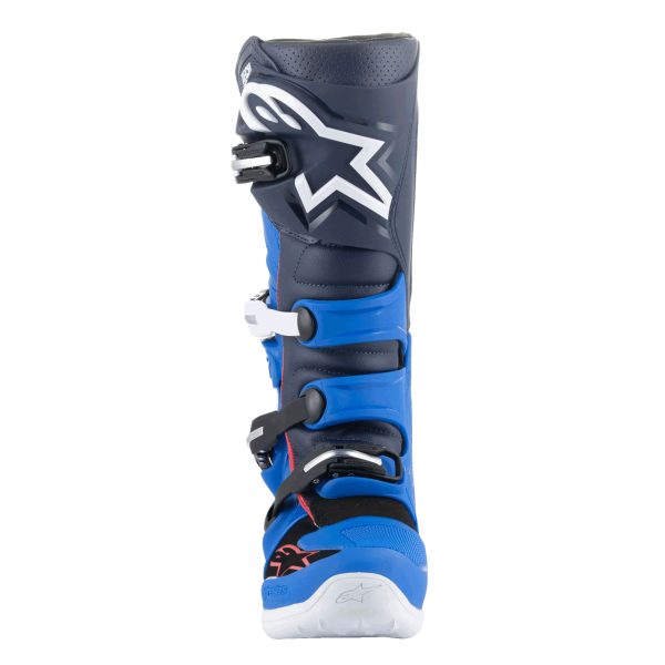 Alpinestars Tech 7 Motocross Boots - Alpine Blue Night Navy Bright Red