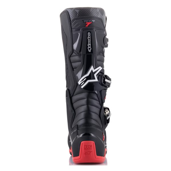 Alpinestars Tech 7 Motocross Boots - Black Cool Grey Red