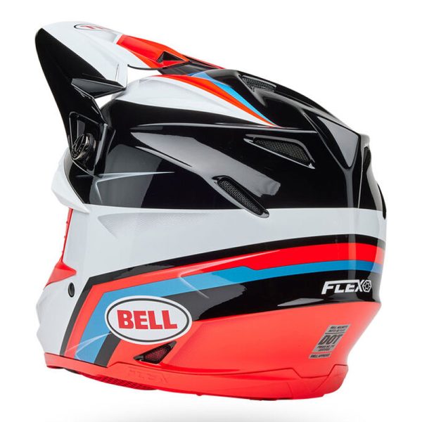 Bell MX Moto-9S Flex Motocross Helmet - Merchant Black / Red